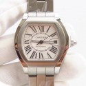 Replica Cartier Roadster W6206017 CG Stainless Steel White Dial Swiss 2892