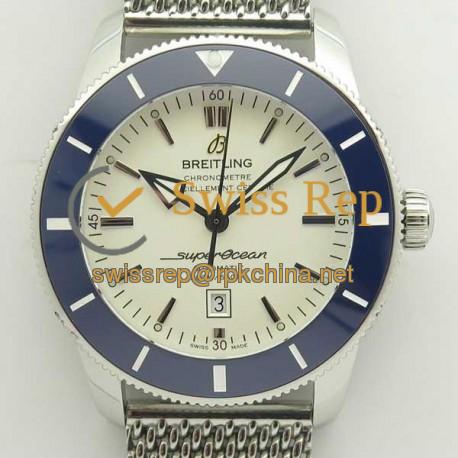 Replica Breitling Superocean Heritage II 46MM AB202012G828152A N Stainless Steel White Dial Swiss 2824-2