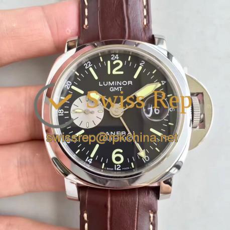 Replica Panerai Luminor GMT PAM088 N Stainless Steel Black Dial Swiss 7750