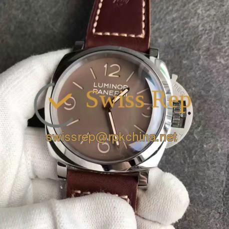 Replica Panerai Luminor 1950 PAM663 SF Stainless Steel Brown Dial Swiss P3000