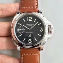 Replica Panerai Luminor Marina Logo Acciao PAM1005 N Stainless Steel Black Dial Swiss OP II