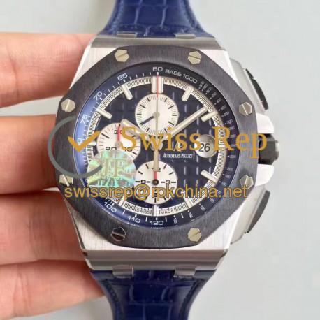 Replica Audemars Piguet Royal Oak Offshore 26401PO.OO.A018CR.01 JF V2 Stainless Steel Blue Dial Swiss 3126