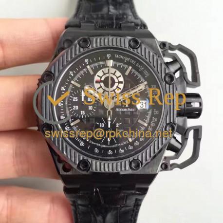 Replica Audemars Piguet Royal Oak Offshore Survivor 26165IO.OO.A002CA.01 JF V2 Titanium Black Dial Swiss 7750