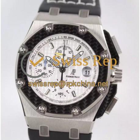 Replica Audemars Piguet Royal Oak Offshore Juan Pablo Montoya 2603010.OO.D001IN.01 JF V2 Titanium White Dial Swiss 2840