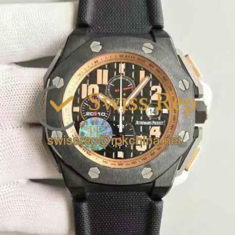 Replica Audemars Piguet Royal Oak Offshore Arnold Schwarzenegger The Legacy 263781O.OO.A001KE.01 Black Ceramic Black Dial Swiss 