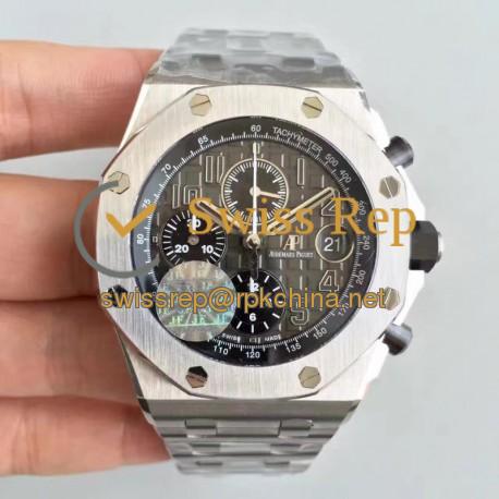 Replica Audemars Piguet Royal Oak Offshore 26470PT.OO.1000PT.01 JF V2 Stainless Steel Grey Dial Swiss 3126