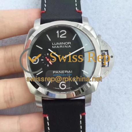 Replica Panerai Luminor Marina 1950 PAM727 Americas Cup 2017 Soft Bank Team Japan ZF Stainless Steel Black Dial Swiss P9010