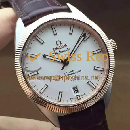 Replica Omega Constellation Globemaster 39MM Stainless Steel & Rose Gold White Dial Swiss 8501