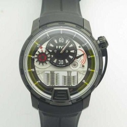 H1 Titanium Black DLC 148-DL-21-GF-RU CYF PVD Black Dial M8215