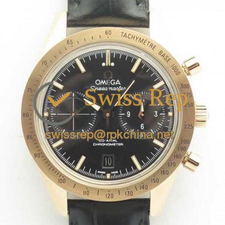 Replica Omega Speedmaster ´57 Co-Axial Chronograph 41.5MM 331.53.42.51.02.002 OM Rose Gold Black Dial Swiss 9301