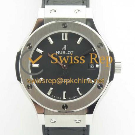 Replica Hublot Classic Fusion Titanium 38MM 511.NX.1171.LR JJ V2 Titanium Black Dial Swiss HUB1112