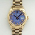 Replica Rolex Lady Datejust 28 279165 28MM BP Rose Gold Blue Dial Swiss 2671