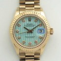 Replica Rolex Lady Datejust 28 279165 28MM BP Rose Gold Ice Blue Dial Swiss 2671