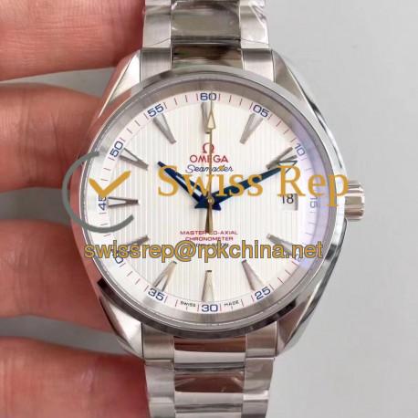 Replica Omega Seamaster Aqua Terra 150M Master Golf Edition 231.10.42.21.02.004 VS Stainless Steel White Dial Swiss 8500