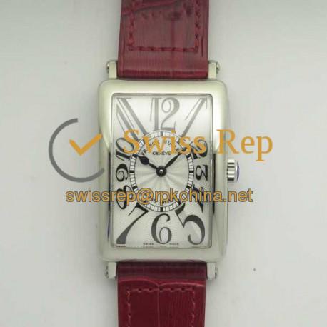 Replica Franck Muller Ladies Long Island 1952 952 QZ GF Stainless Steel Silver Dial Swiss Quartz