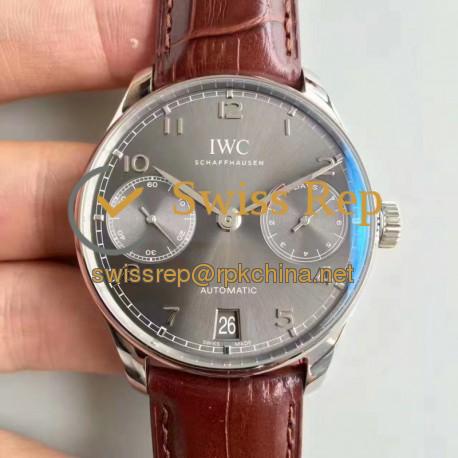 Replica IWC Portugieser IW500106 Power Reserve ZF V3 Stainless Steel Grey Dial Swiss IWC 52010