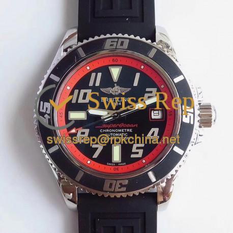 Replica Breitling Superocean 42 Abyss Red A1736402/BA31BKRD ZF Stainless Steel Black & Red Dial Swiss 2824-2