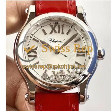 Replica Chopard Happy Sport 36MM Automatic 278559-3001 N Stainless Steel Silver & Diamond Dial Swiss 2892