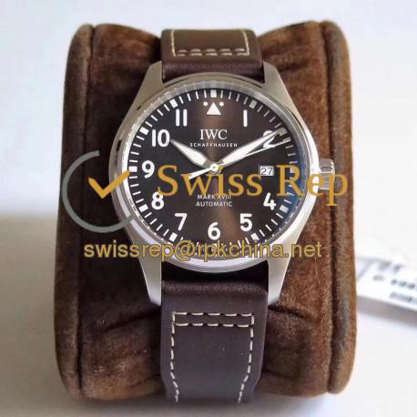 Replica IWC Pilot Mark XVIII Antoine De Saint Exepury IW327003 MKS  Stainless Steel Chocolate Dial M9015