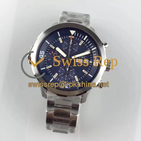 Replica IWC Aquatimer Chronograph IW376805 HBBV6 Stainless Steel Blue Dial Swiss 7750