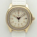 Replica Patek Philippe Aquanaut Luce Ladies 5068R-010 TW Rose Gold & Diamonds White Dial Swiss 324SC