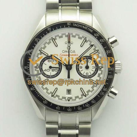 Replica Omega Speedmaster Racing Master Chronograph 44.25MM 329.30.44.51.04.001 OM Stainless Steel White Dial Swiss 9900