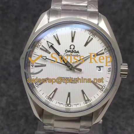 Replica Omega Seamaster Aqua Terra 150M Master Co-Axial 231.10.42.21.02.003 VS Stainless Steel White Dial Swiss 8500