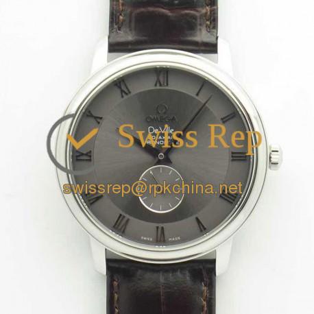 Replica Omega De Ville Prestige Co-Axial Small Seconds 39MM 4813.30.01 TWF Stainless Steel Grey Dial M9015