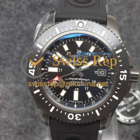 Replica Breitling Superocean II 44MM M1739313/BE92/227S/M20SS.1 GF PVD Black Dial Swiss 2824-2