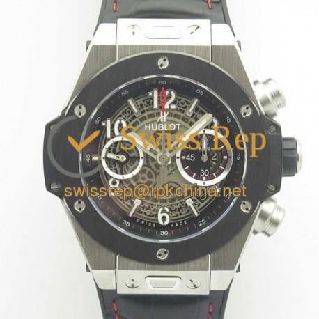 Replica Hublot Big Bang Unico Magic Sapphire 411.JX.1170.RX 3A Stainless Steel & Ceramic Skeleton Dial Swiss HUB1242