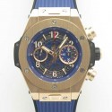 Replica Hublot Big Bang Unico Full Magic Gold 411.MX.1138.RX 3A Rose Gold Blue Skeleton Dial Swiss HUB1242