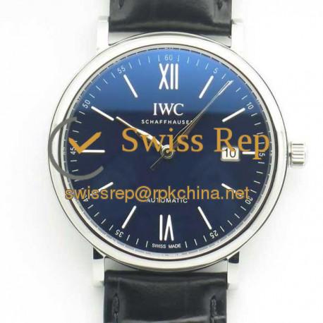 Replica IWC Portofino Automatic Edition 150 Years IW356518 Stainless Steel Blue Dial M9015