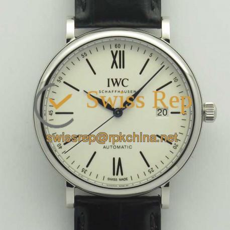 Replica IWC Portofino Automatic Edition 150 Years IW356519 Stainless Steel White Dial M9015