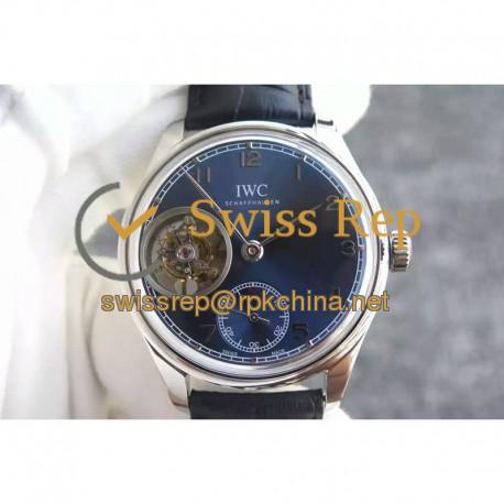 Replica IWC Portugieser Tourbillon IW5463 YL Stainless Steel Blue Dial Swiss 63783