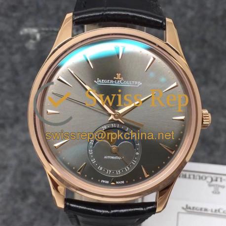 Replica Jaeger-LeCoultre Master Ultra Thin Moon 1362520 ZF Rose Gold Anthracite Dial Swiss JLC 925