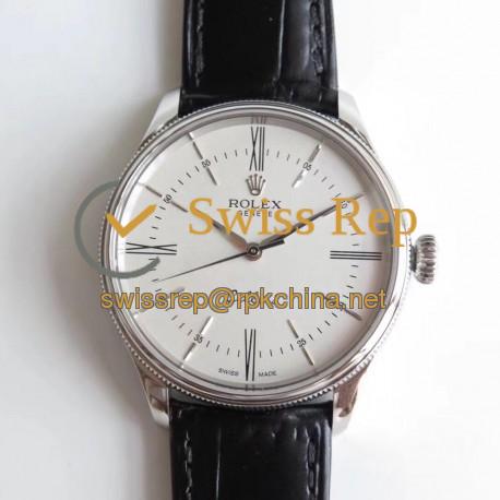 Replica Rolex Cellini 50509 MK V4 Stainless Steel White Dial Swiss 3132