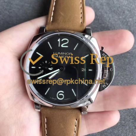 Replica Panerai Luminor Due 3 Days Date Acciao PAM904 VS stainless Steel Black Dial Swiss OP XXXIV