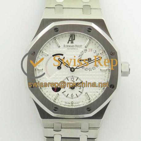 Replica Audemars Piguet Royal Oak GMT 41MM 26120 TWA Stainless Steel White Dial Swiss 2329