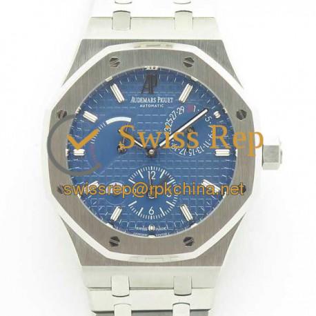 Replica Audemars Piguet Royal Oak GMT 41MM 26120 TWA Stainless Steel Blue Dial Swiss 2329