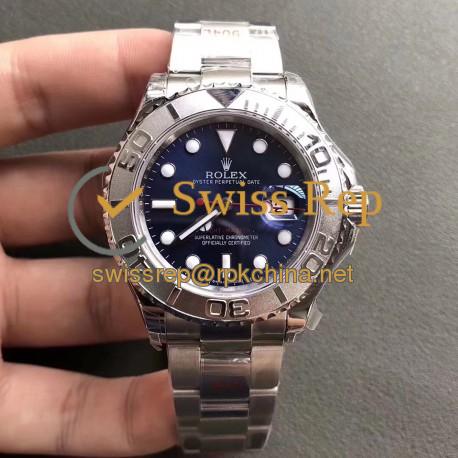 Replica Rolex Yacht-Master 40 116622 GM Stainless Steel 904L Blue Dial Swiss 3135