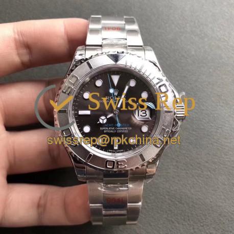 Replica Rolex Yacht-Master 40 116622 GM Stainless Steel 904L Black Dial Swiss 3135