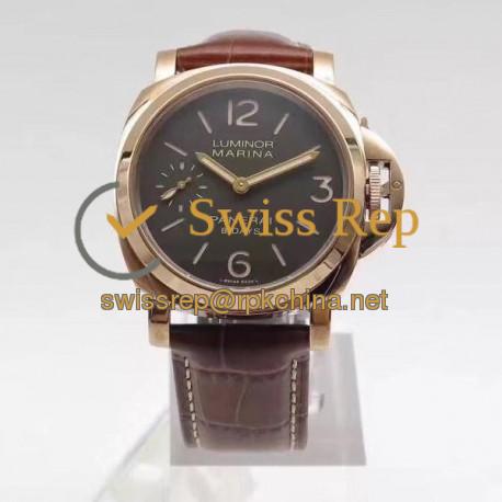 Replica Panerai Luminor 8 Days Oro Rosso PAM511 ZF Rose Gold Brown Dial Swiss P5000