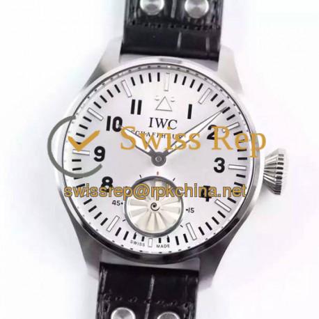 Replica IWC Big Pilot Markus Buhler IW5003 Stainless Steel White Dial Swiss 6498