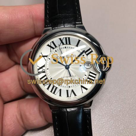 Replica Ballon Bleu De Cartier 42MM W69016Z4 AF Stainless Steel Silver Dial Swiss 2892