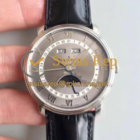 Blancpain Villeret 6654-1113-55B OM V2 Stainless Steel Grey Dial Swiss 6654