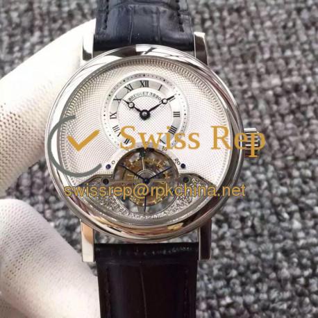 Replica Breguet Classique Complication 3357BR/12/986 N Stainless Steel Silver Dial Swiss Tourbillon