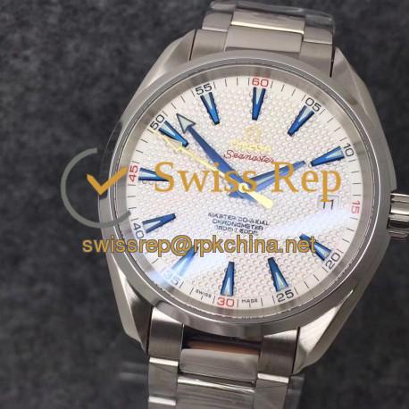 Replica Omega Seamaster Aqua Terra Ryder Cup Edition 231.10.42.21.02.005 VS Stainless Steel White Dial Swiss 8500