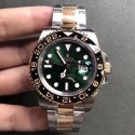 Replica Rolex GMT-Master II 116713 GM Stainless Steel 904L & Yellow Gold Green Dial Swiss 2836-2