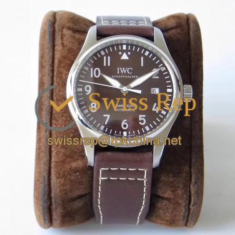 Replica IWC Pilot Mark XVIII Antoine De Saint Exepury IW327003 V7 Stainless Steel Chocolate Dial Swiss 2892