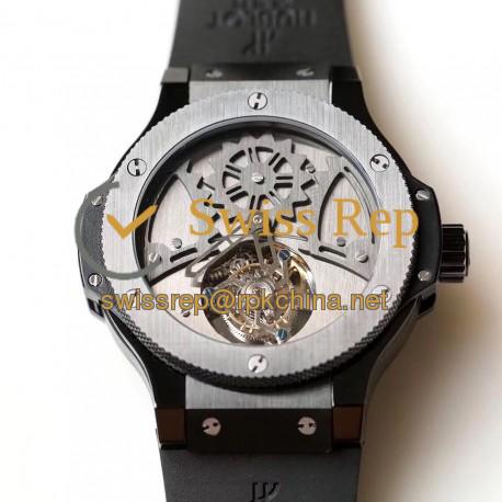 Replica Hublot Big Bang Tourbillon N Ceramic Stainless Steel Dial Swiss Tourbillon